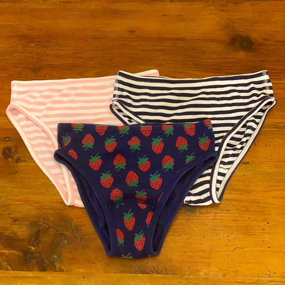 Hanna Andersson Girls Lot of 3 Unders underwear hipsters 140 150 Large L bundle